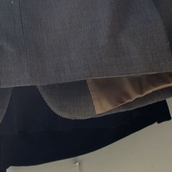 NWT IZOD Mens Suit Jacket Sport Coat 44L Black Micro Checks Polyester Rayon - Picture 6 of 14